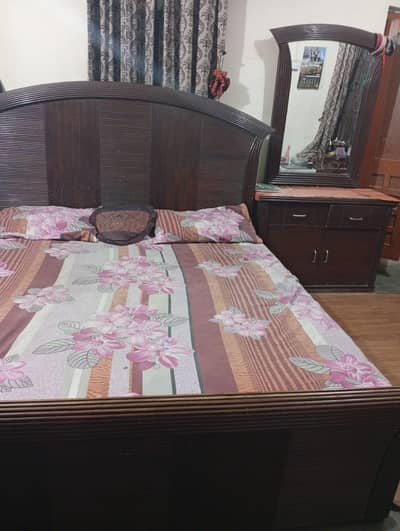 wooden Double bed
