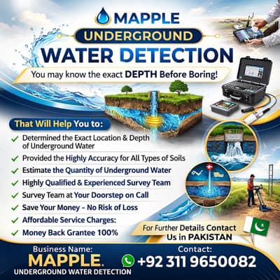 MAPPLE underground Water Detector/ WATER DEVINING WATER BORE SEARCHING