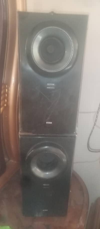 2 woofers 1 speaker 1 amplifier