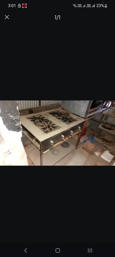 Restaurant 4 ways stove