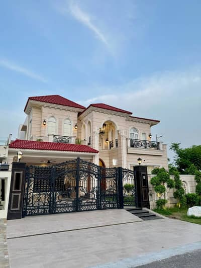 One Kanal Corner Brand New Spanish Design Most Beautiful Semi Furnished Full Basement 7-Bedroom Bungalow For Sale At Prime Location Of DHA Lahore Near To Park Masjid & DHA Raya Fairways Commercial.