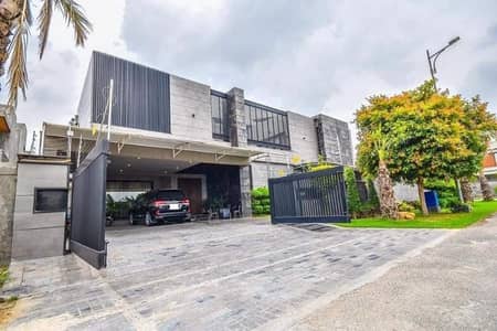 1 Kanal Lash Green Lawn + 2 Kanal Brand New Luxury Ultra-Modern Design Most Beautiful Full Basement Fully Furnished Home Theater Swimming Pool Bungalow For Sale At Prime Location Of DHA Lahore Near To Park Masjid & Commercial Market.