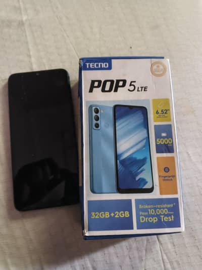Tecno pop 5 lte with box