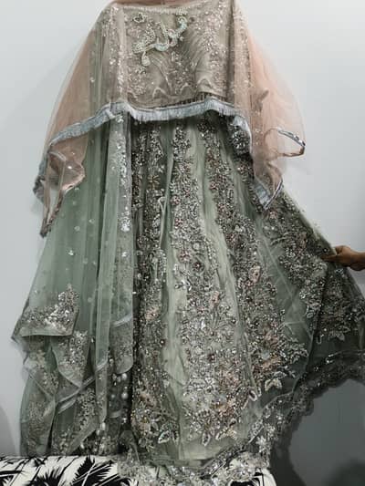 Lehnga kurti bridal dress for nikkah baraat