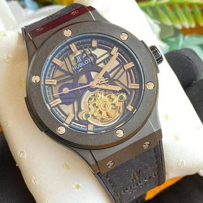 HUBLOT BIG BANG GENEVA COLLECTION  BLUE LEATHER STRAP  PREMIUM MENS