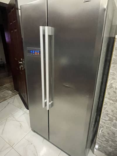 Haier Double Door Fridge For Sale. Works 10/10. Condition: 9/10.