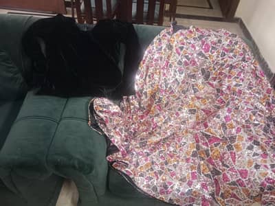 sequence skirt with crop top