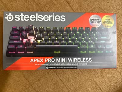SteelSeries Apex Pro Mini Wireless 60 Percent Gaming Keyboard Box Pac