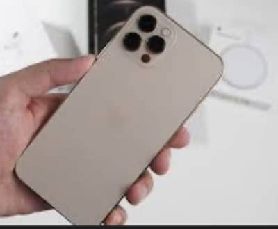 Iphone 12 pro with box gold 256gb