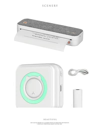 Peripage A40 Thermal A4 Printer(Rs. 26K)/Olaf Mini Printer(Rs. 4K).