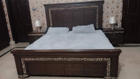 king size bed set sale in Johar town Lahore