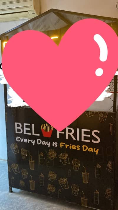 Fries and Burger Shawarma Food Stall