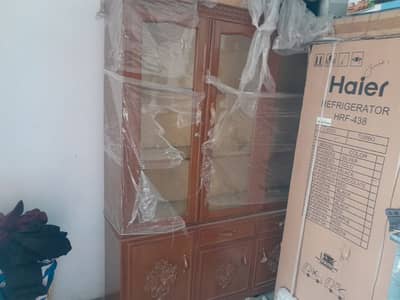 wooden showcase for sale 4 cabins