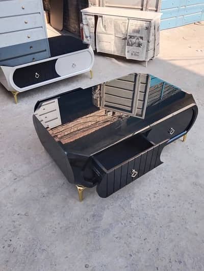 Modern Glass Top Center Table – Stylish Coffee Table for Living Room