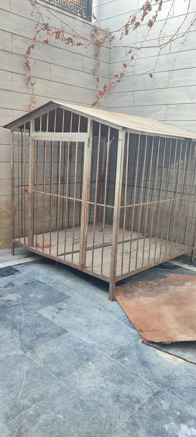 Heavy Duty Iron Dog Cage / Kennel – Large Size