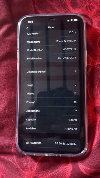 Iphone 12 pro max 128 gb Official PTA Approve dual Physical and esim