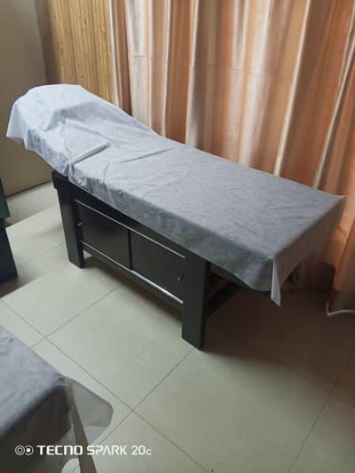 Manicure Pedicure unit and one facial couch