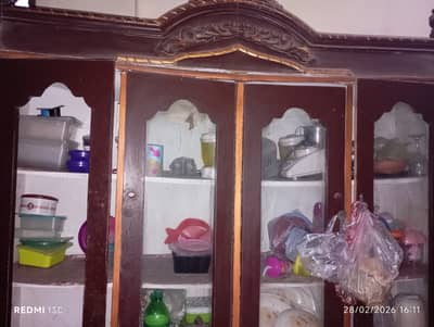 Wood showcase for sale