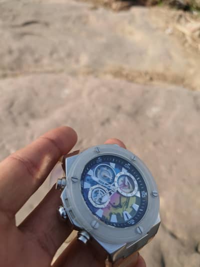 GUESS Momentum Crystal watch for men