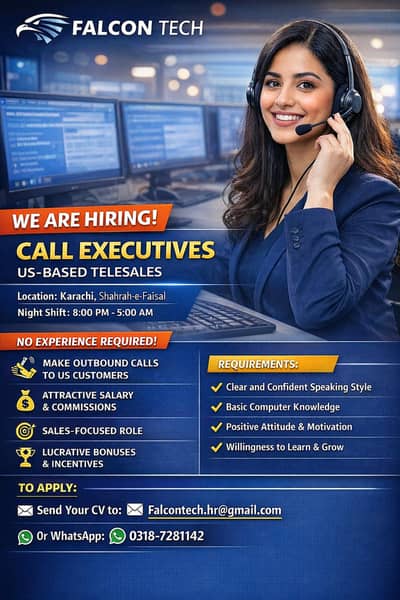 Call Executives Required - Night Shift