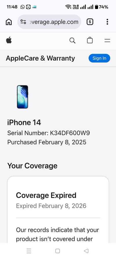 iPhone 14 LLA 128gb 10/10 Orig Box/Charger 95% BH wrnty just xprd