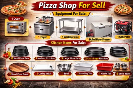 Pizza Shop All Equipment & Kitchen Items for Sale
