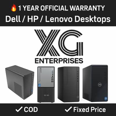Dell HP Lenovo Desktop PC i3 i5 i7 14th Gen 20+ Branded Desktops