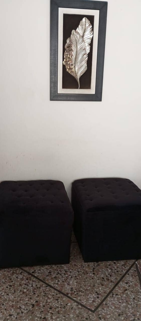 Cushion Stool Set 1