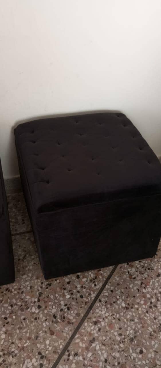 Cushion Stool Set 2