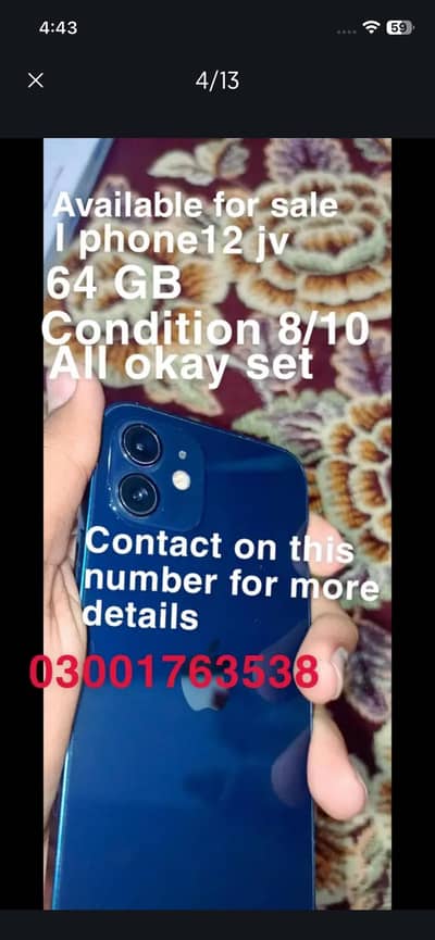 I phone 12 jv. Jv chip free