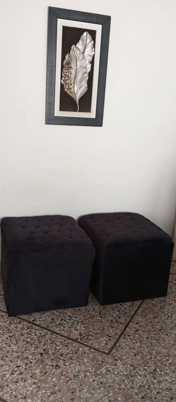Cushion Stool Set 3
