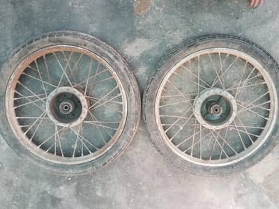 70 Wheels Front or Back with Tyre No Tube