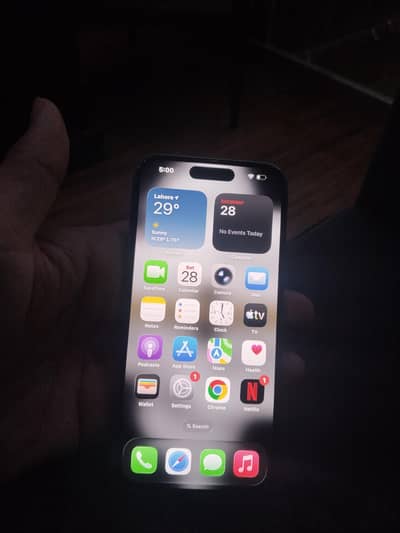 15 pro with official warranty and with box