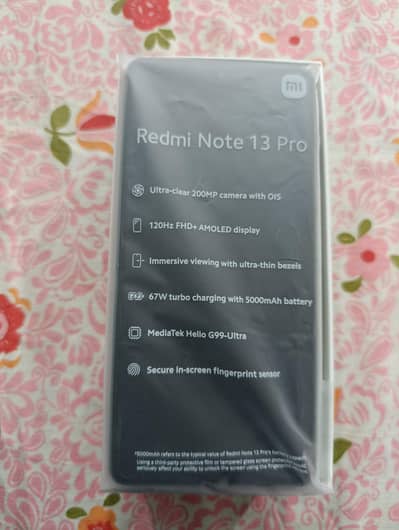 Redmi note 13 pro un touch only gar mein used howa hai 1 year bus 10 b