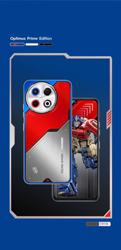 Tecno Spark 30 Pro Transformers Edition Optimus Prime 8/128 Box Pack
