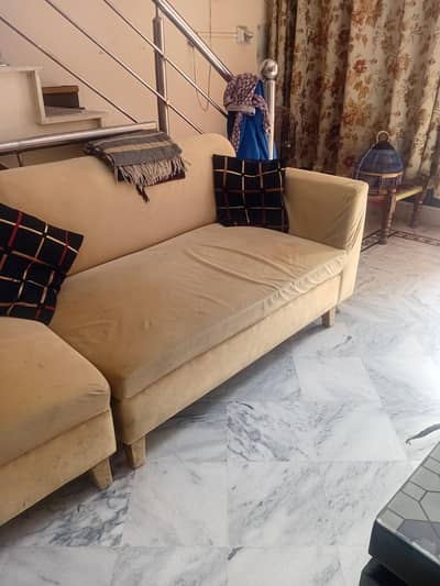 7 seater sofa 2 stol