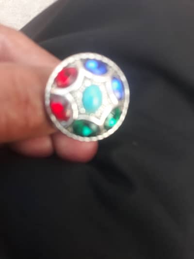 7 Ratan silver ring . . For men