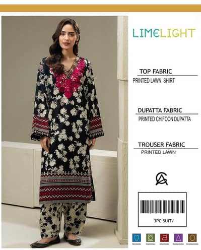 3pc suit in pure lawn best price asphire brand  3000 delivery free