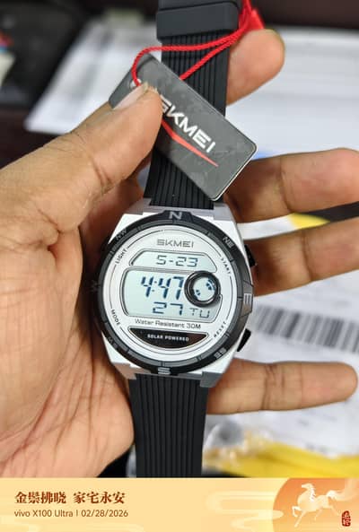skmei sports solar powered watch very comfortable watch