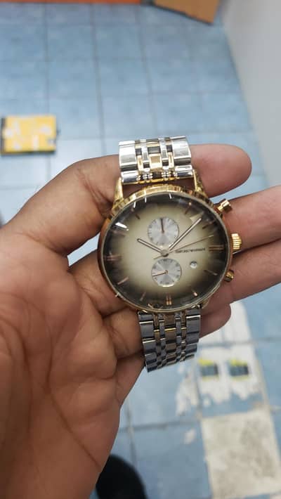 armani retro watch