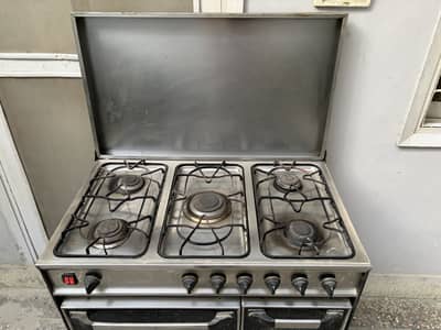 Cooking range w/ 5 burner + oven + hotcase - stove - hobb