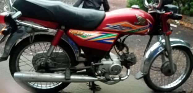 Honda CD 70 2020 model Red color