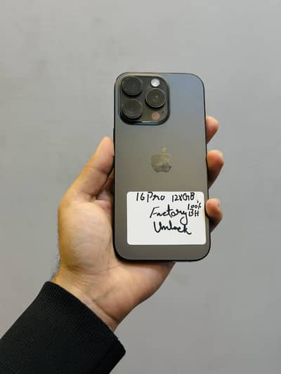 Iphone 16pro 128gb Non PTA Factory Unlock Battery Health 100%