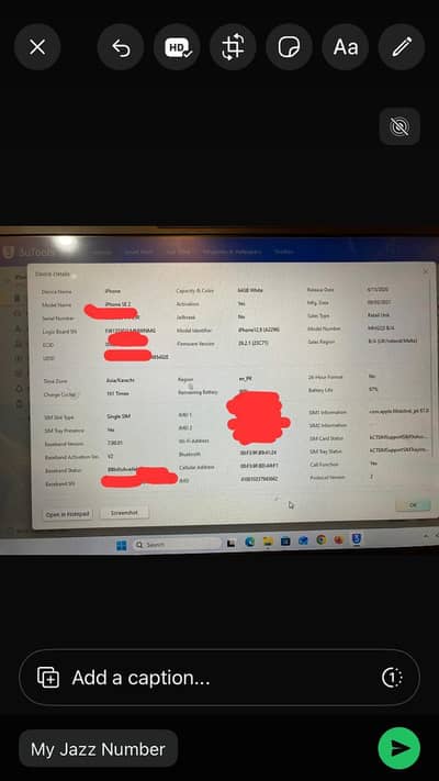 Iphone SE 2020 Dual Sim Official PTA Approved  Water Pack 95% Battery