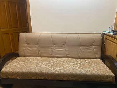 Solid Wood 5-Seater Sofa , Excellent Condition