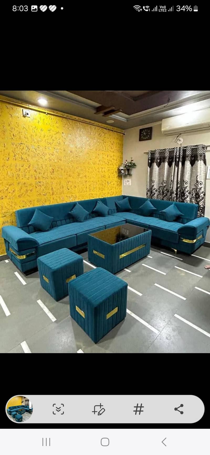 Lshape sofa/sofa Poshish 9