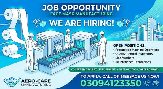 Factory Jobs | Face Mask Job | Worker Need