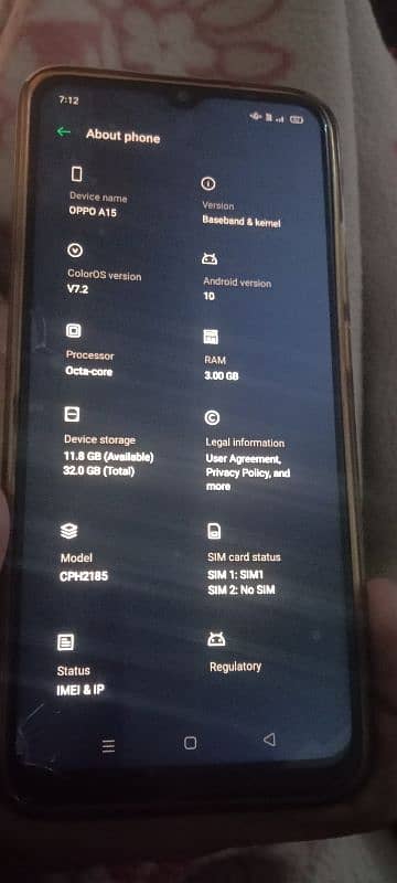 oppo aA15 mobile phone for sale