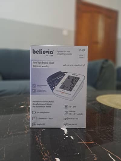 Digital Blood Pressure Machine Believia BP 40 A