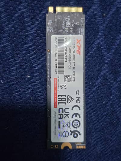 XPG blade NVME 1 TB.